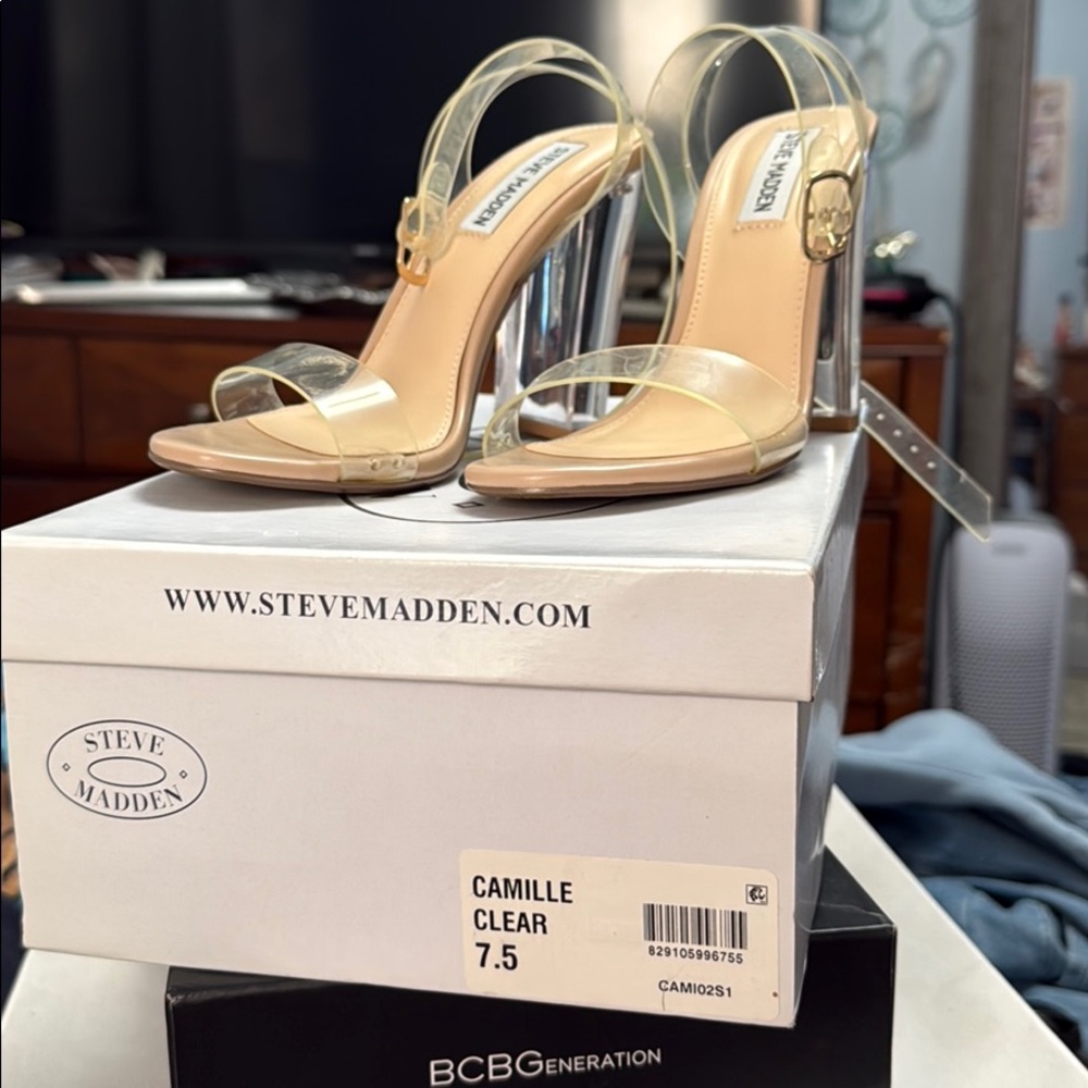 Steve Madden Clear heels